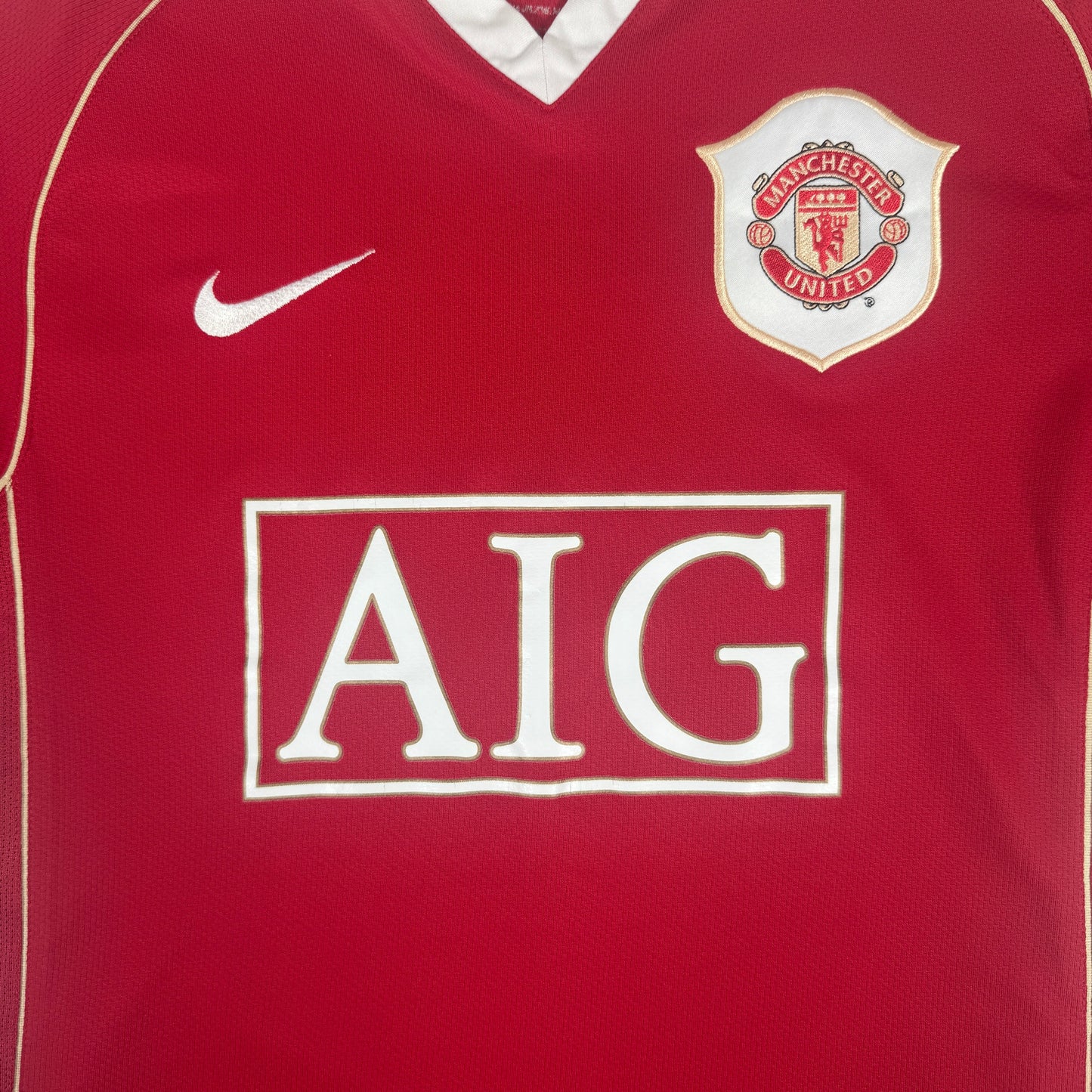Manchester United 2006/2007 Home Football Shirt Small