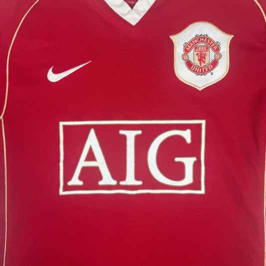 Manchester United 2006/2007 Home Football Shirt Small