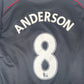 ANDERSON 8 Manchester United 2007/2008 Away Football Shirt Large