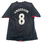 ANDERSON 8 Manchester United 2007/2008 Away Football Shirt Large