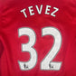 TEVEZ 32 Manchester United 2007/2008 Home Football Shirt Medium