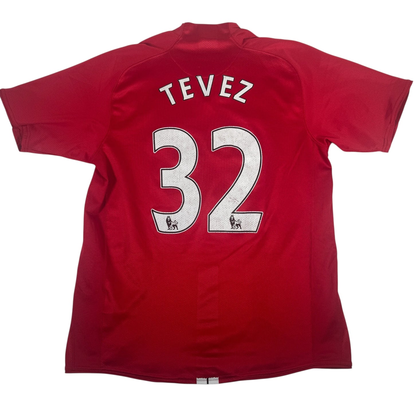 TEVEZ 32 Manchester United 2007/2008 Home Football Shirt Medium