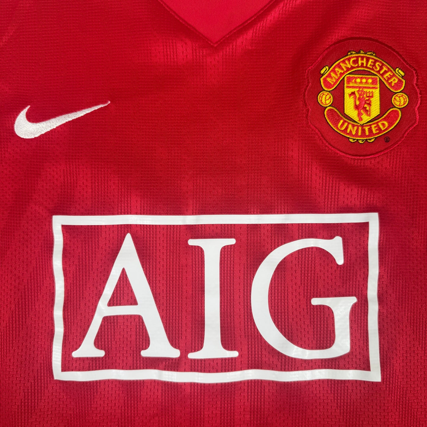 TEVEZ 32 Manchester United 2007/2008 Home Football Shirt Medium