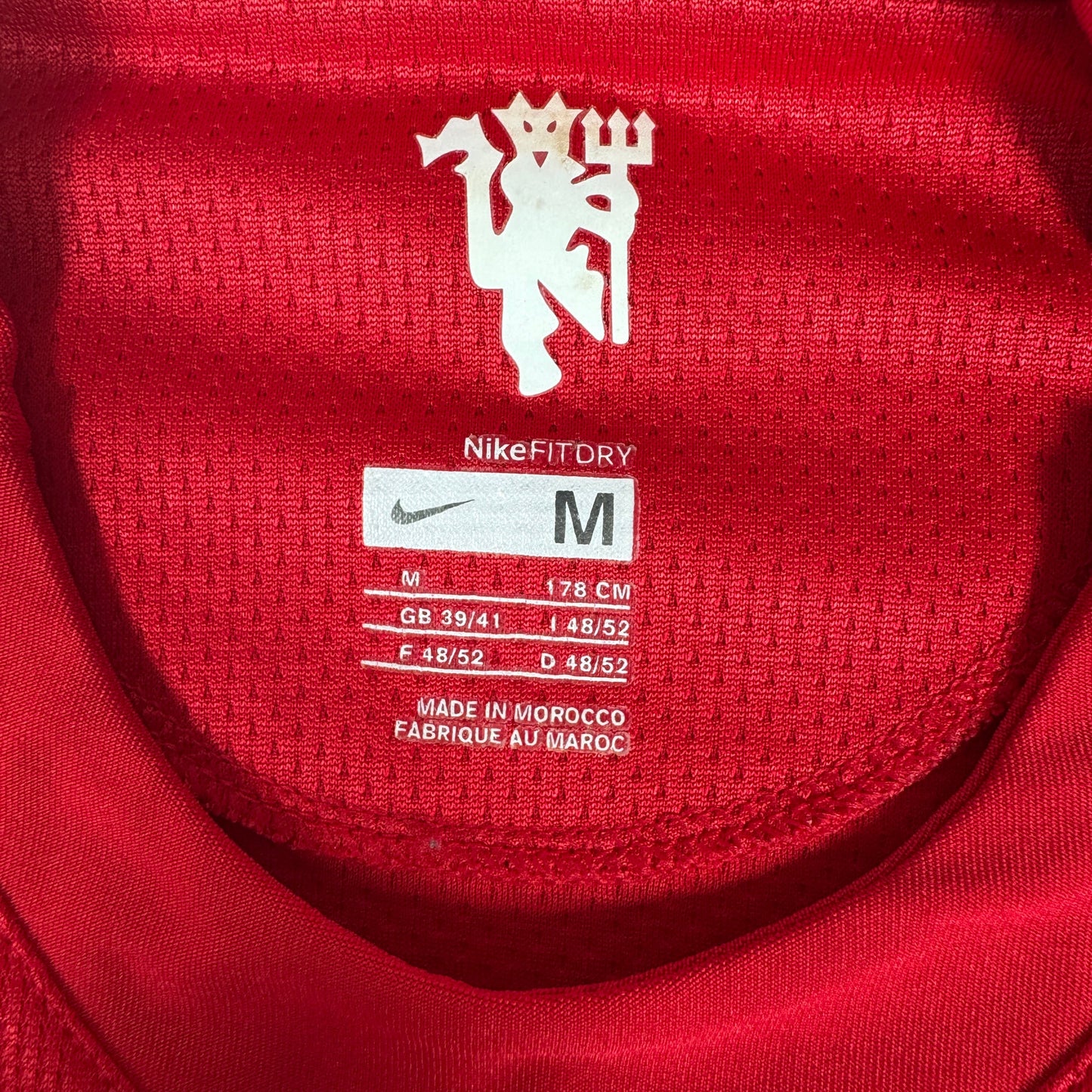 TEVEZ 32 Manchester United 2007/2008 Home Football Shirt Medium