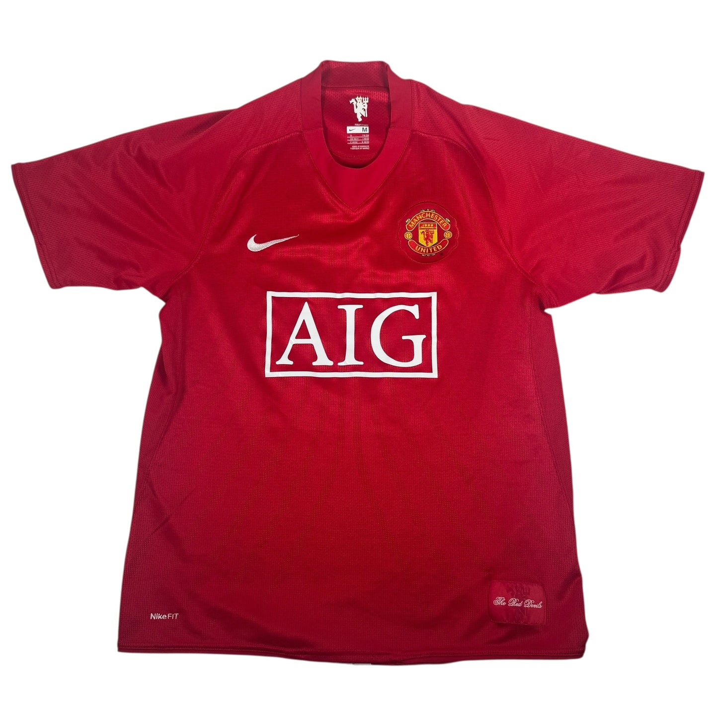 TEVEZ 32 Manchester United 2007/2008 Home Football Shirt Medium