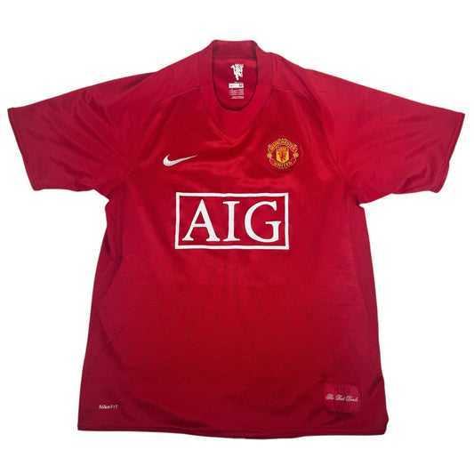 TEVEZ 32 Manchester United 2007/2008 Home Football Shirt Medium