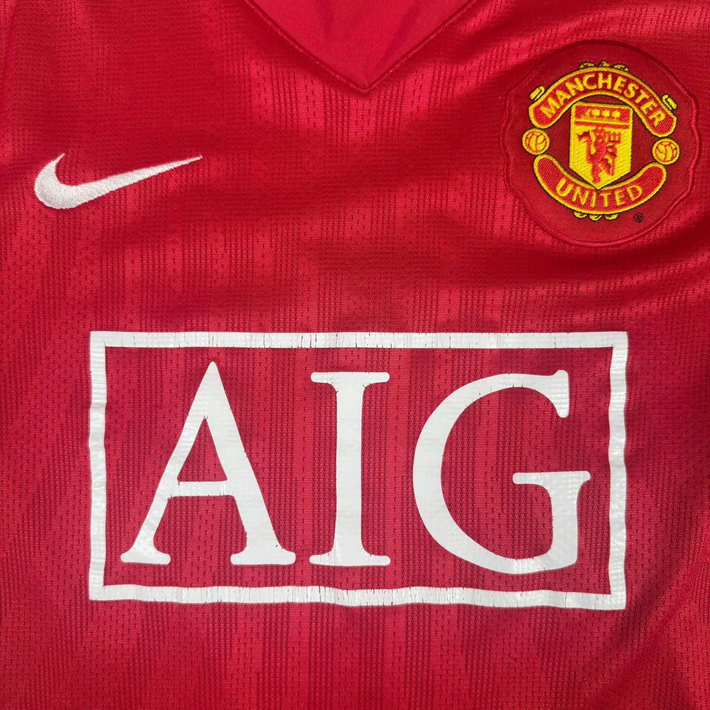 Manchester United 2007/2008/2009 Home Football Shirt Small