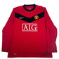 Manchester United 2009/2010 Home Long Sleeve Football Shirt Large