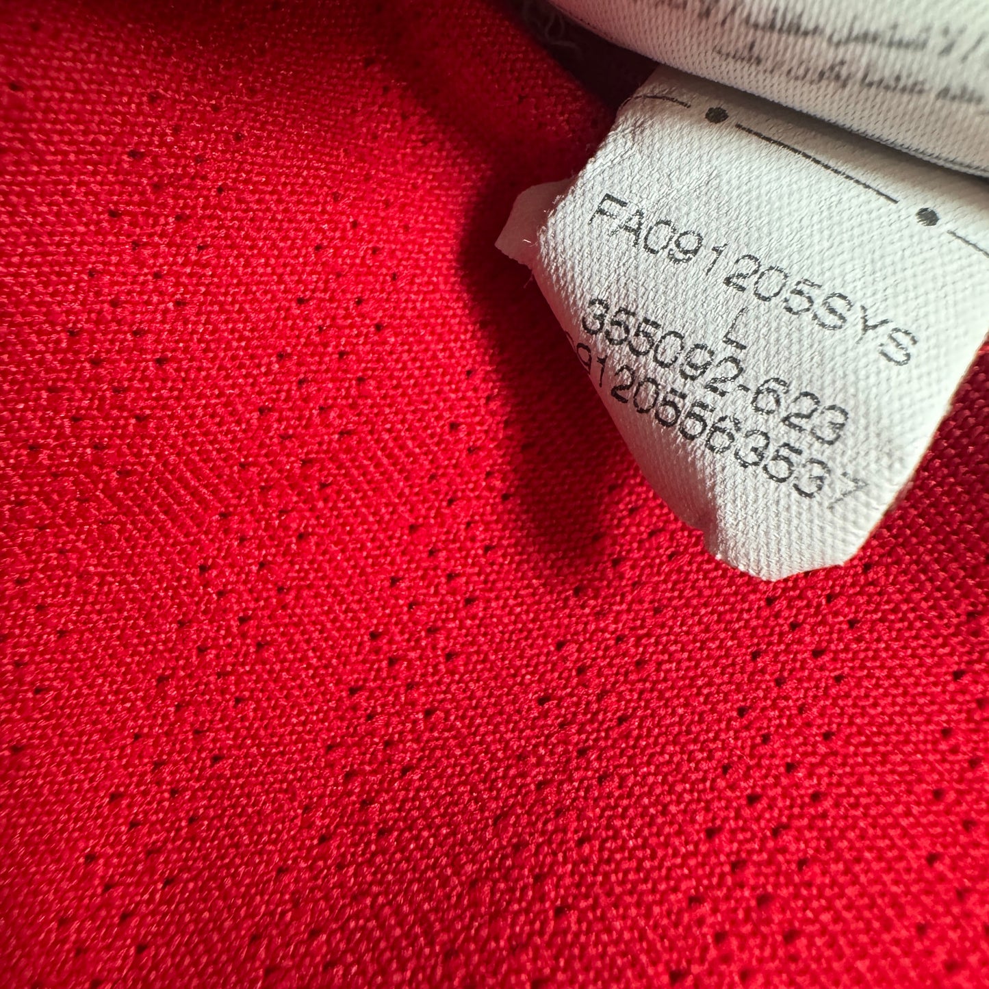 Manchester United 2009/2010 Home Long Sleeve Football Shirt Large