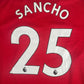 Manchester United 2021/2022 Home Football Shirt Large - SANCHO 25