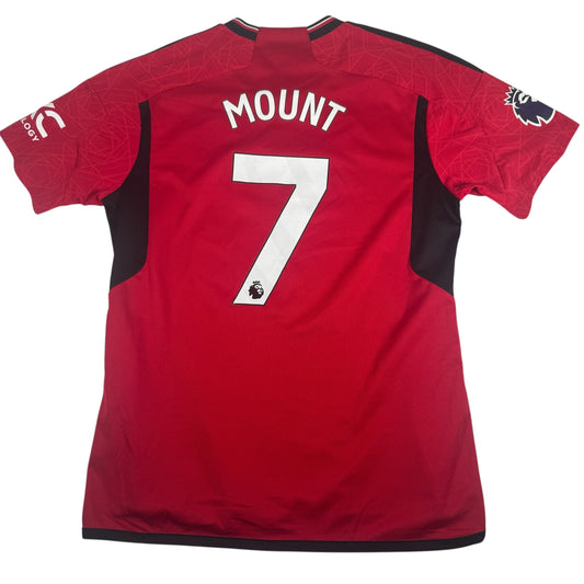 Manchester United 2023/2024 Home Football Shirt XL - MOUNT 7