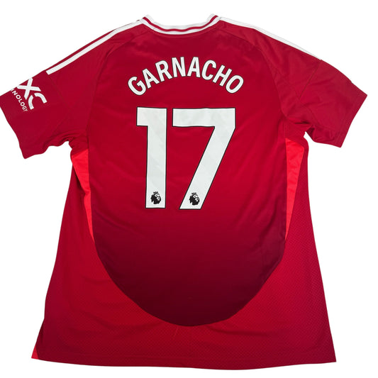 Manchester United 2024/2025 Home Football Shirt XL GARNACHO 17