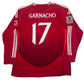 Garnacho 17 Manchester United 2024/2025 Home Football Shirt Heat.RDY Long Sleeve XXL