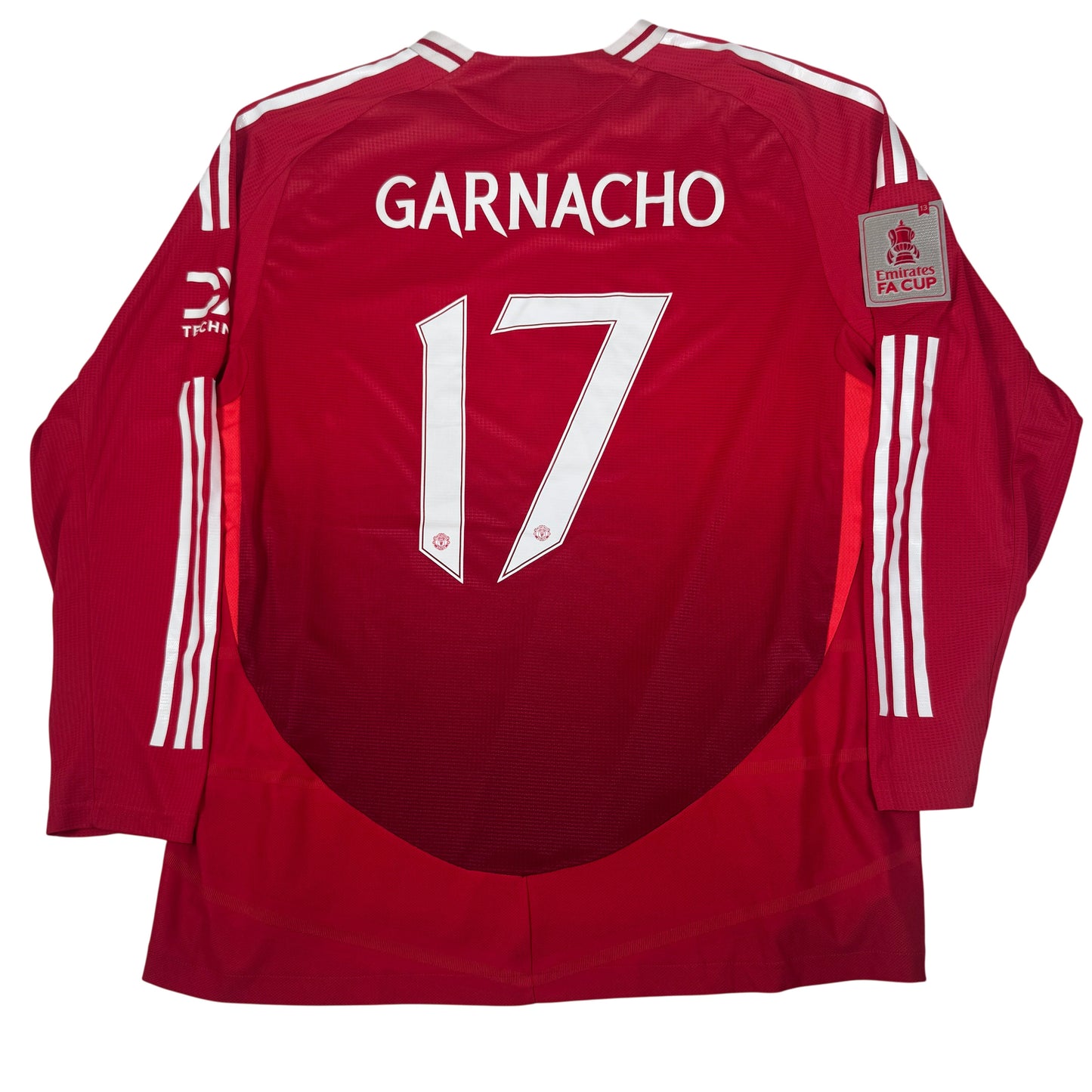 Garnacho 17 Manchester United 2024/2025 Home Football Shirt Heat.RDY Long Sleeve XXL