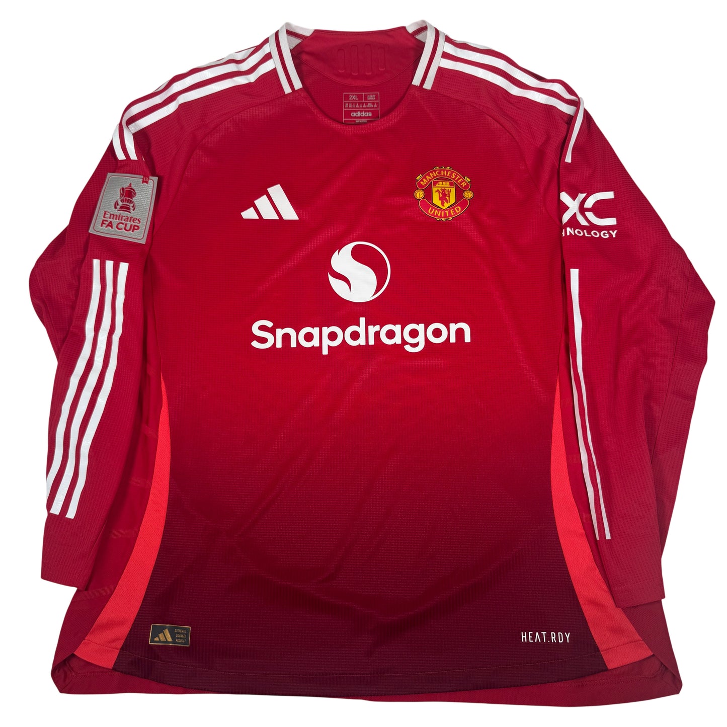 Garnacho 17 Manchester United 2024/2025 Home Football Shirt Heat.RDY Long Sleeve XXL