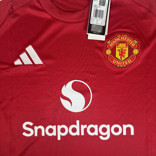 Manchester United 2024/2025 Home Long Sleeve Football Shirt XXL BNWT