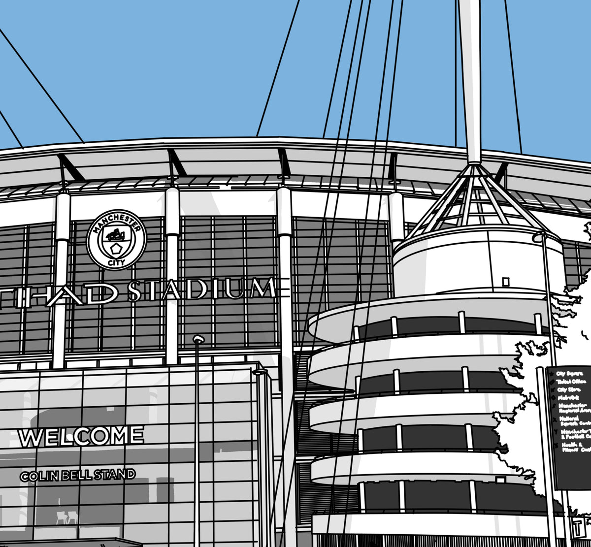 Manchester City, Etihad Stadium Posters