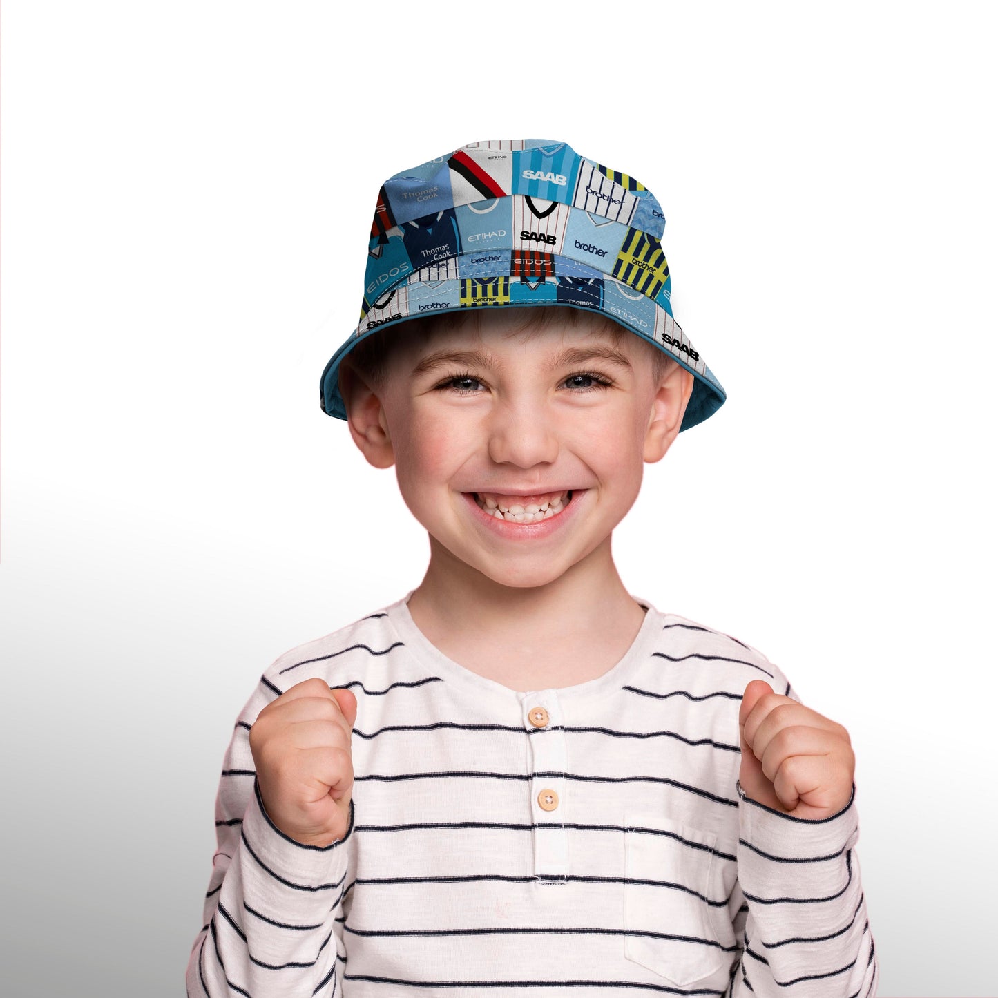 Manchester Blue Kit Montage - Bucket Hat