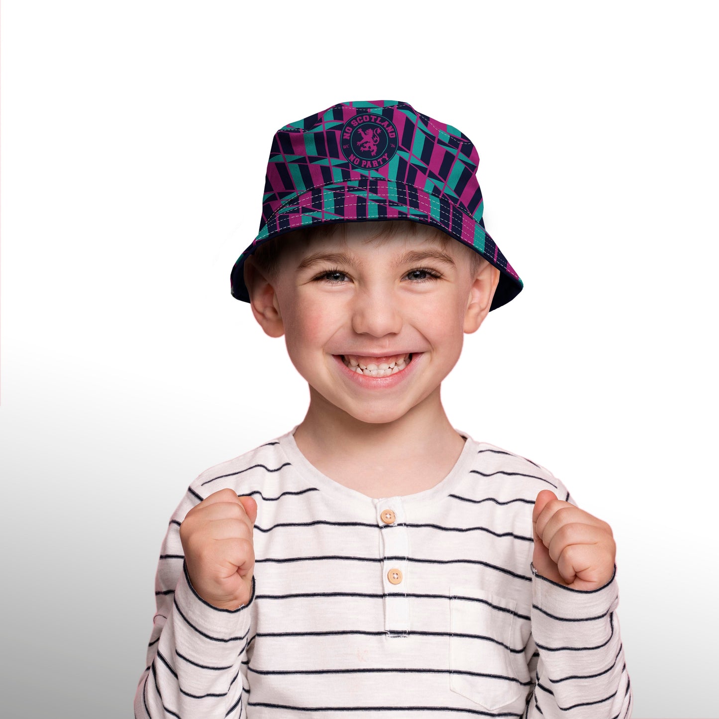 No Scotland No Party - Retro Blue & Pink - WC26 - Bucket Hat