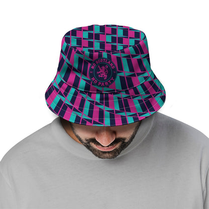 No Scotland No Party - Retro Blue & Pink - WC26 - Bucket Hat