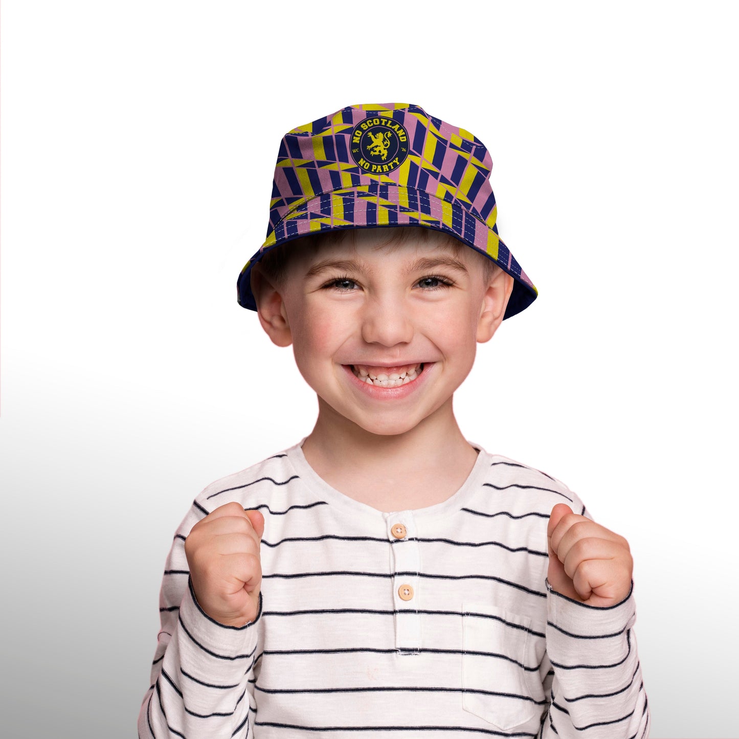 No Scotland No Party - Retro Yellow & Pink - WC26 - Bucket Hat