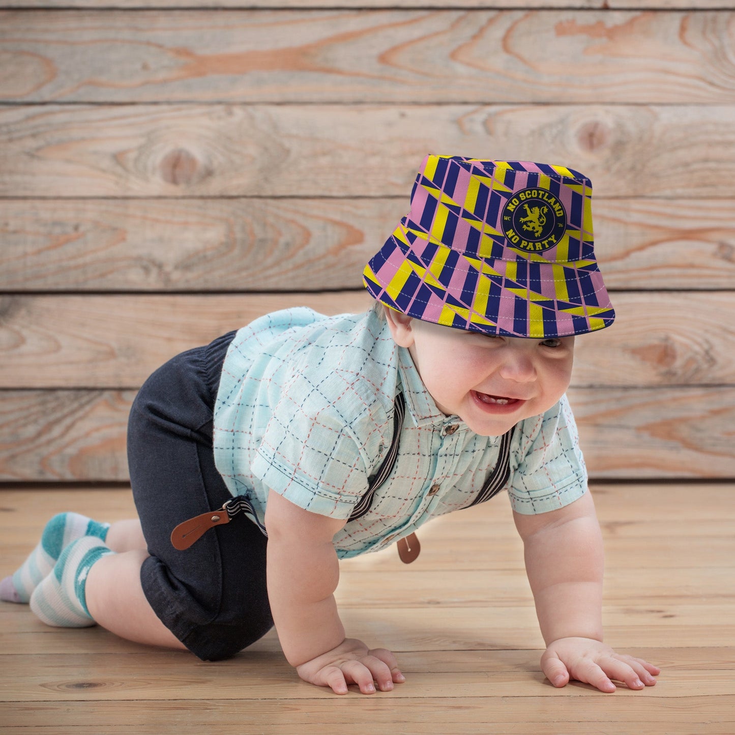 No Scotland No Party - Retro Yellow & Pink - WC26 - Bucket Hat
