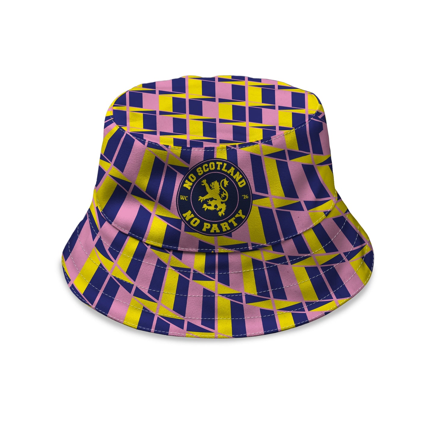 No Scotland No Party - Retro Yellow & Pink - WC26 - Bucket Hat