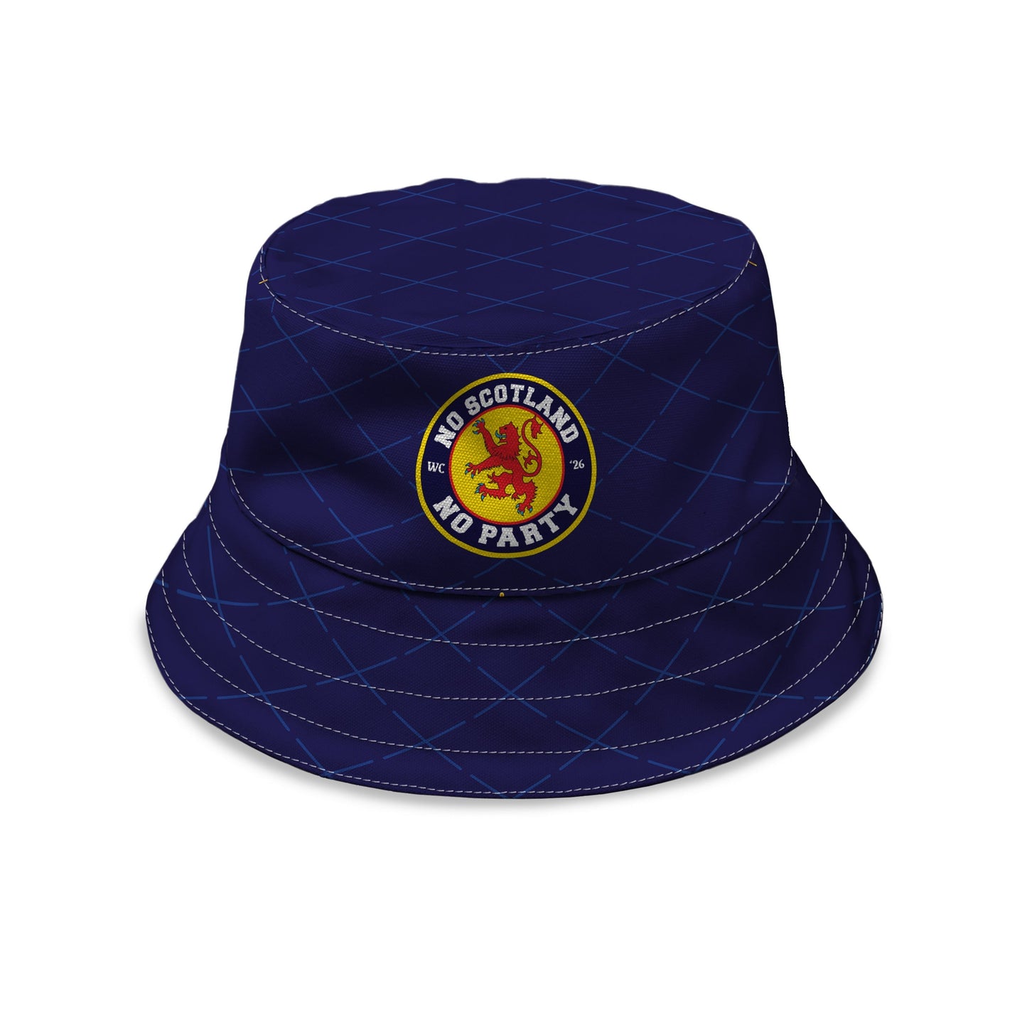 No Scotland No Party - WC26 - Badge Design - Bucket Hat