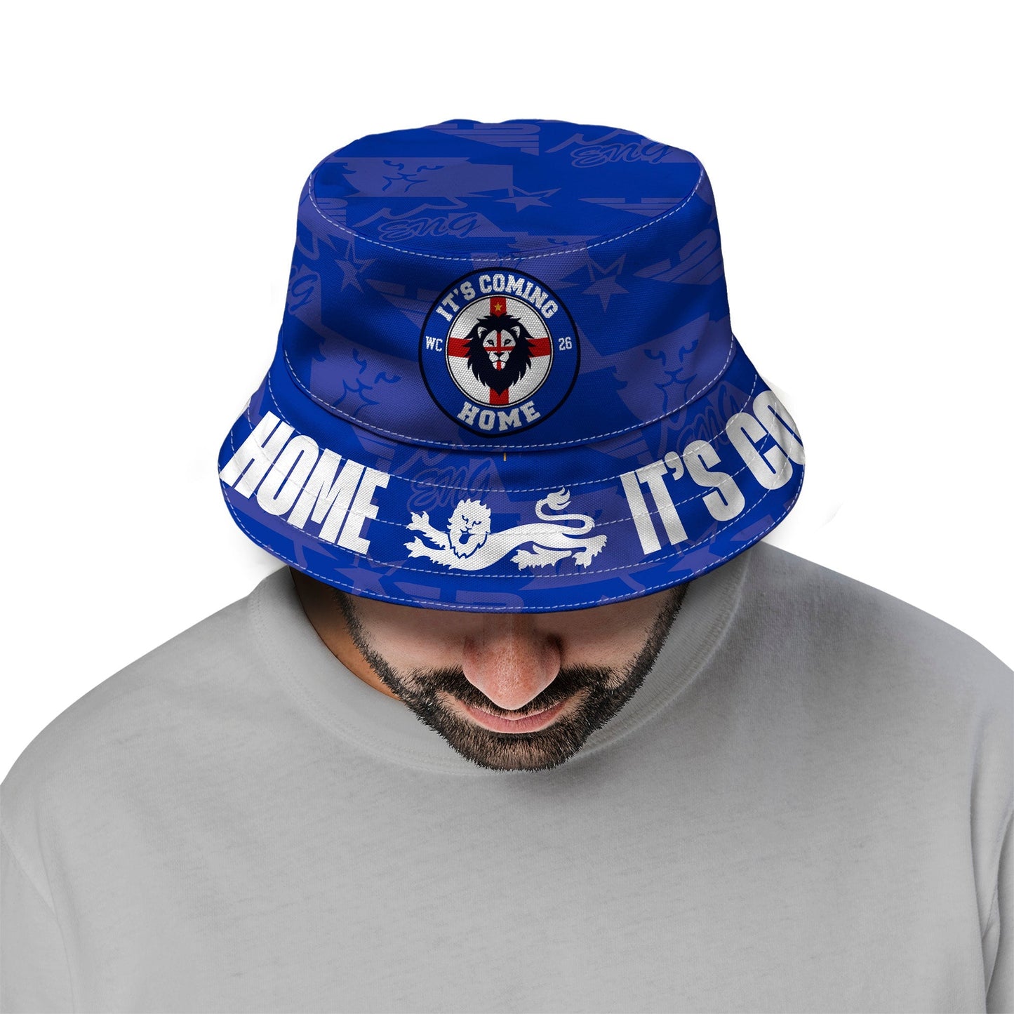 England - It's Coming Home - Blue - WC26 - Bucket Hat