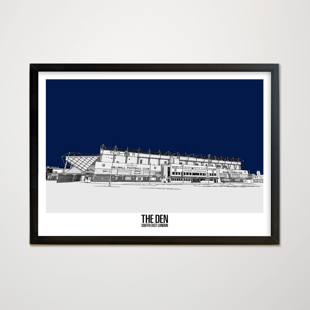 Millwall FC Art Print of The Den