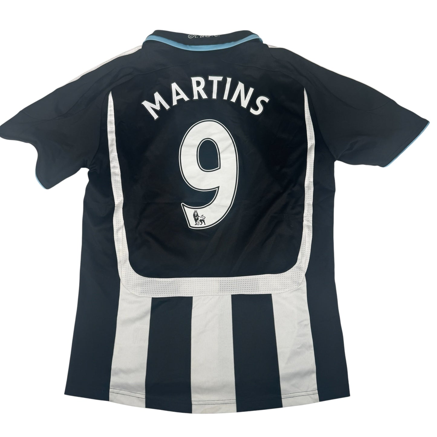 MARTINS 9 Newcastle United 2007/2008/2009 Home Football Shirt Small