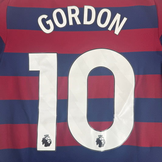 GORDON 10 Newcastle United 2024/2025 Away Football Shirt Medium