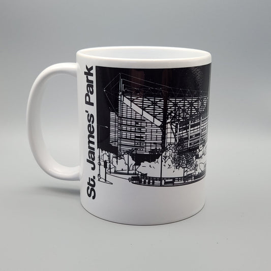 Newcastle United, St. James' Park Illustrated Mug