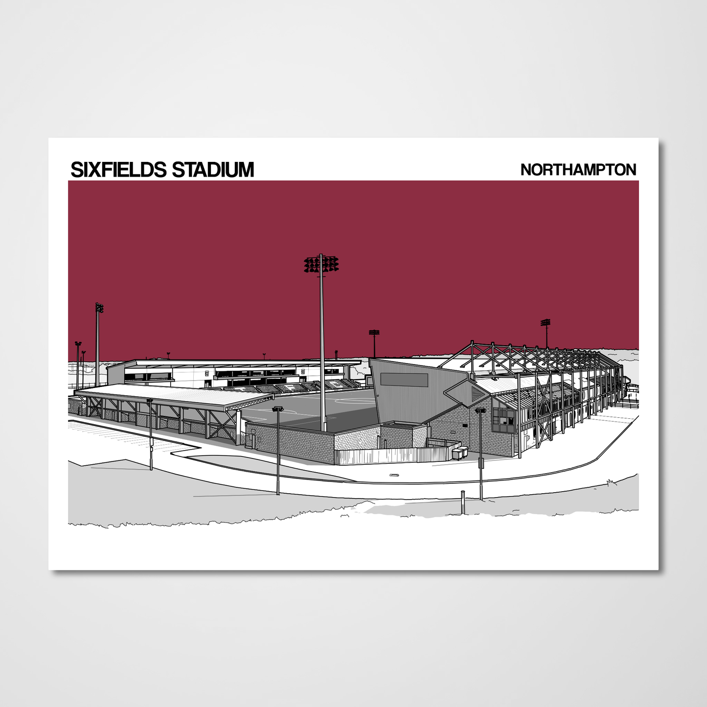 Northampton Town Football Club Sixfields Stadium posters