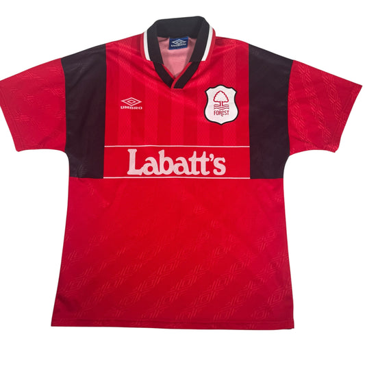 Nottingham Forest 1994/1995/1996 Home Football Shirt Large