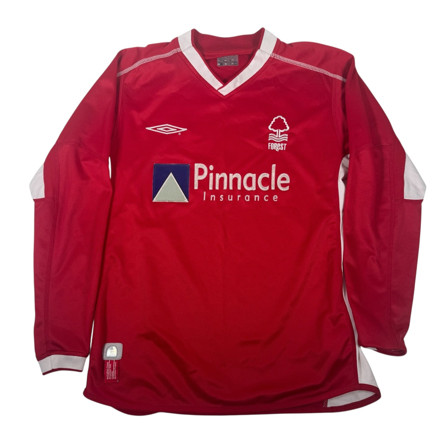 Nottingham Forest 2002/2003 Home Long Sleeve Football Shirt Small