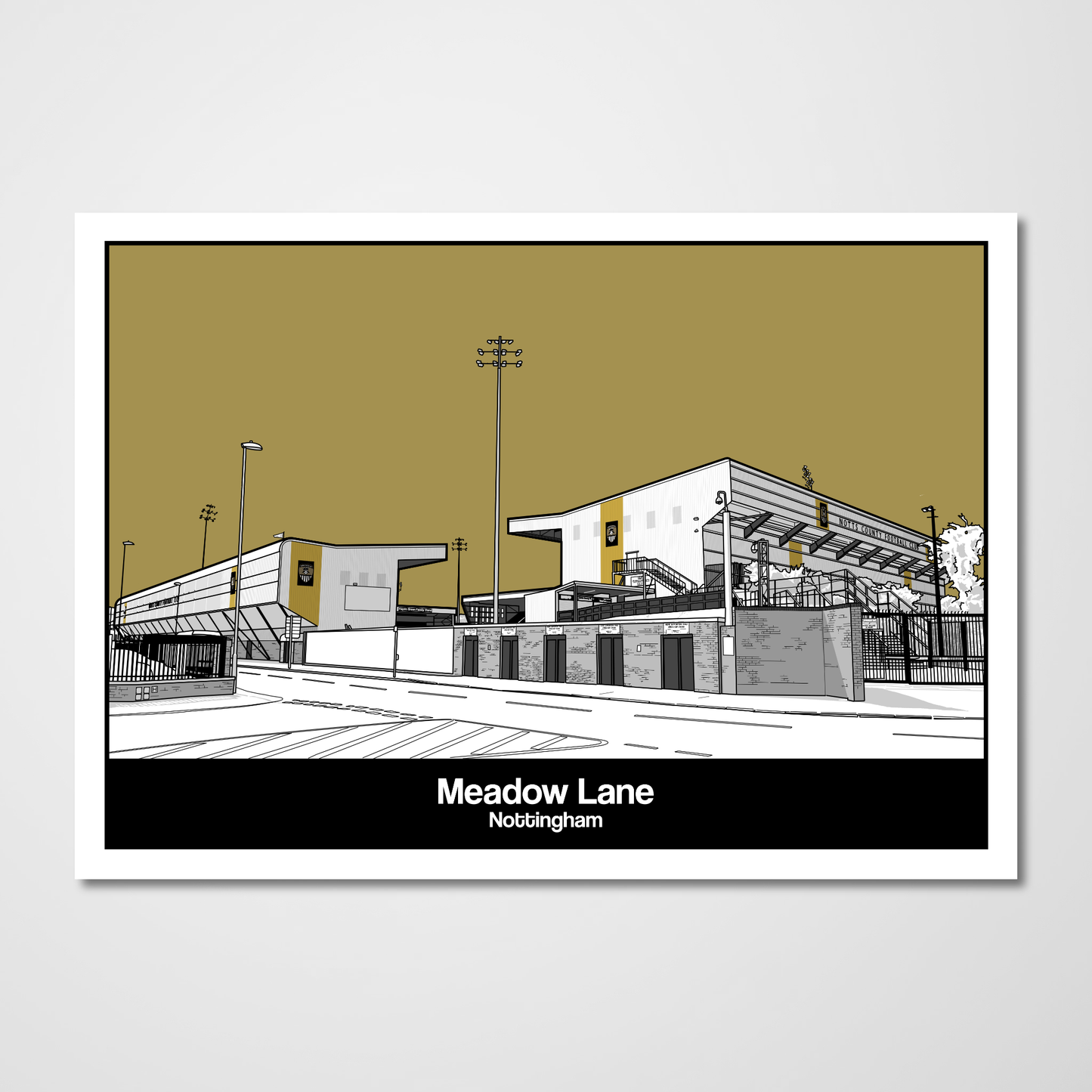 Notts County Football Club Meadow Lane posters