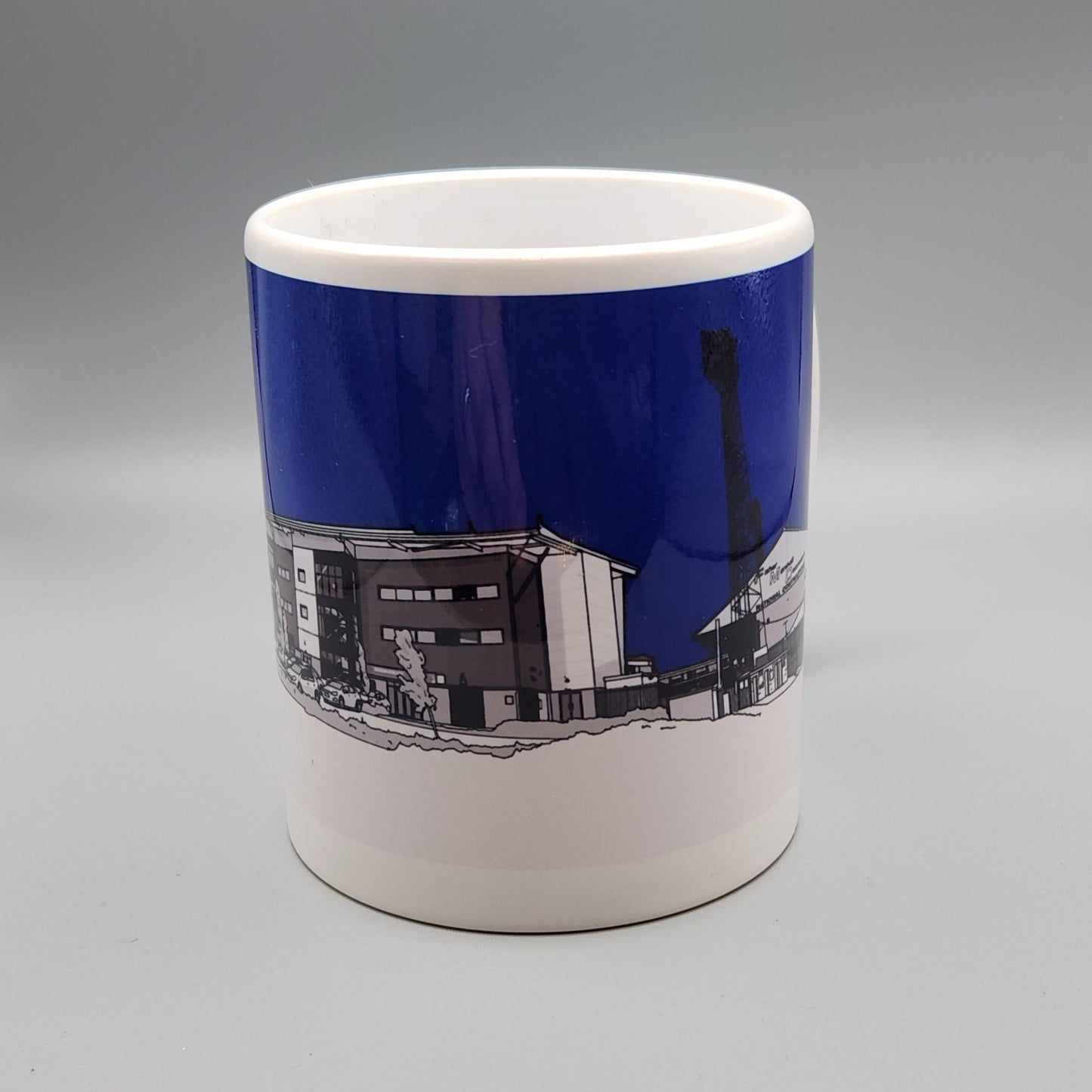 Oldham Athletic A.F.C. mug of Boundary Park