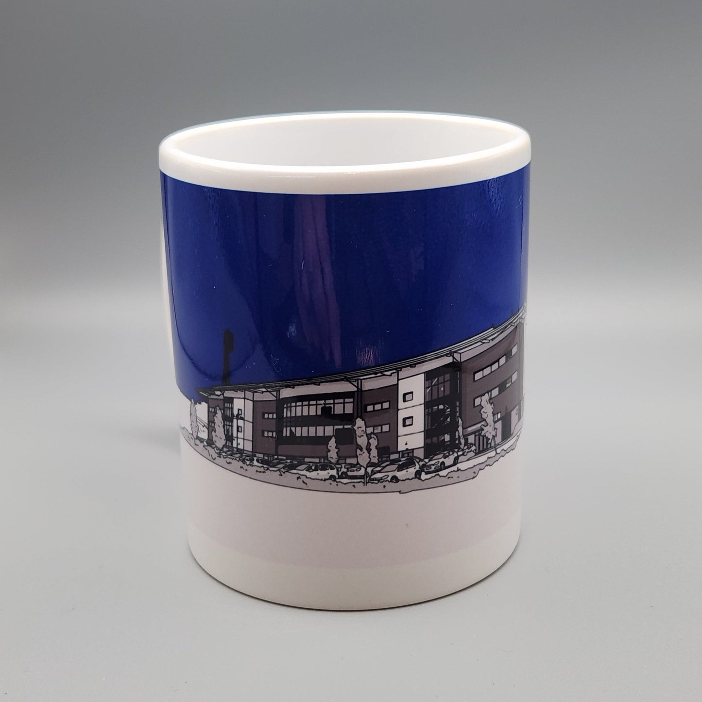 Oldham Athletic A.F.C. mug of Boundary Park