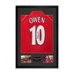 Michael Owen Signed Liverpool Shirt Premium Frame