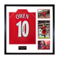 Michael Owen Signed Liverpool Shirt Elite Frame