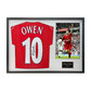 Michael Owen Signed Liverpool Shirt Classic Frame