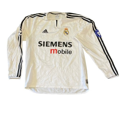 Real Madrid 2003-2004 Home Shirt Long Sleeve