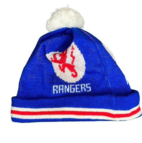 Vintage Glasgow Rangers Bobble Hat - Excellent Condition