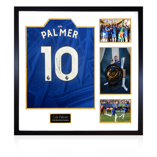 Cole Palmer Signed Chelsea 25/26 Club World Cup Champion Shirt Elite Frame