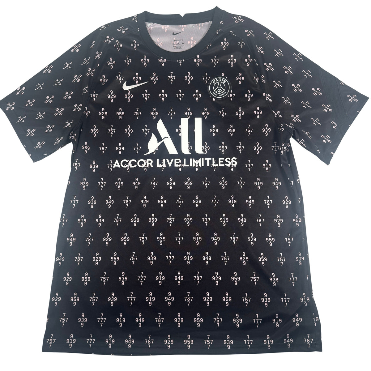 Paris Saint-Germain 2021/2022 Pre-Match Training Football Shirt XL