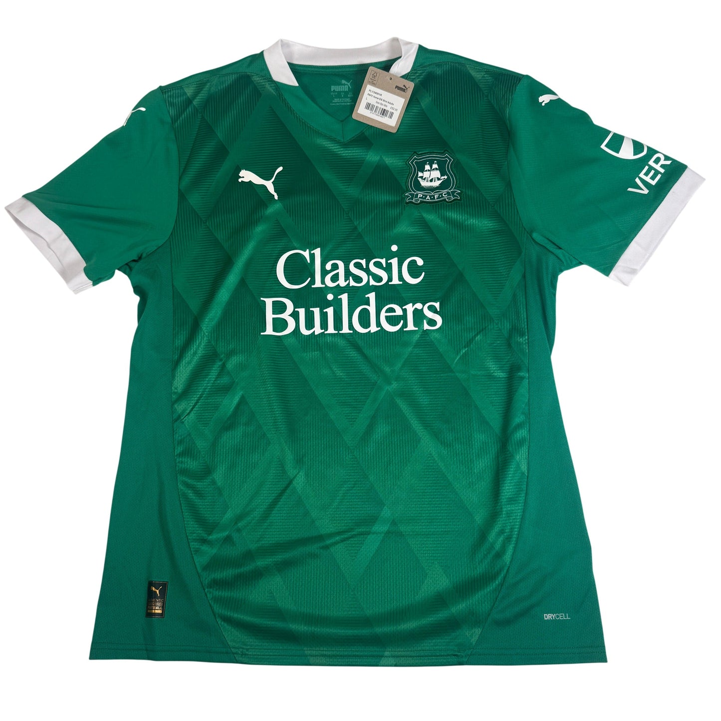 Plymouth Argyle 2024/2025 Home Shirt Large BNWT