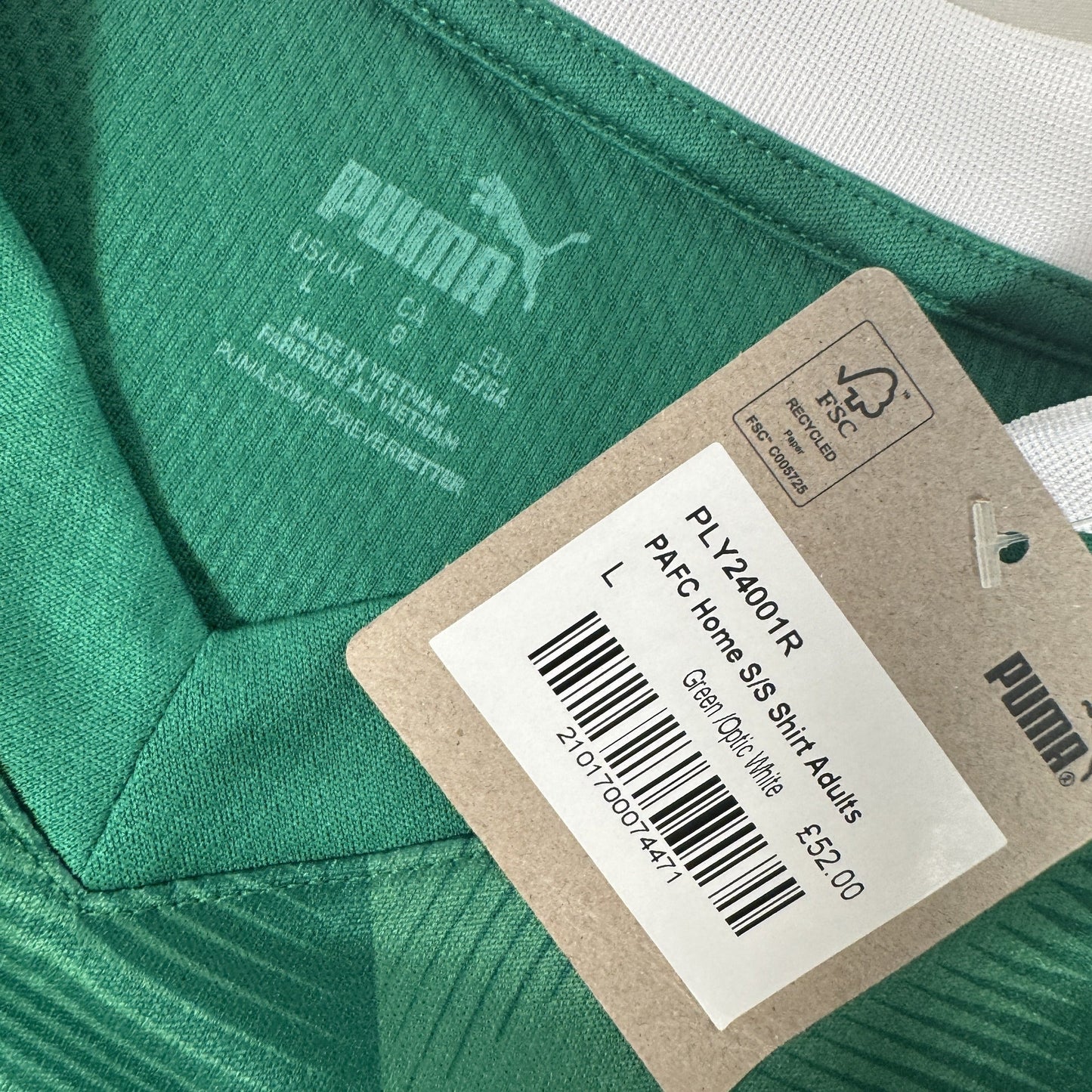 Plymouth Argyle 2024/2025 Home Shirt Large BNWT