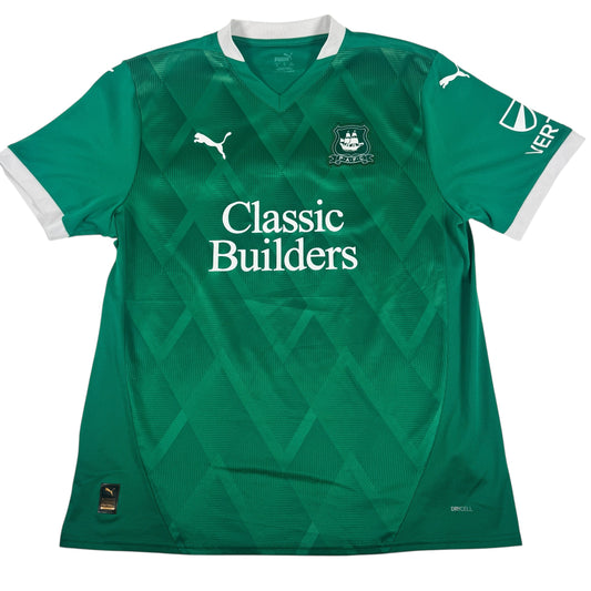 Plymouth Argyle 2024/2025 Home Football Shirt XL