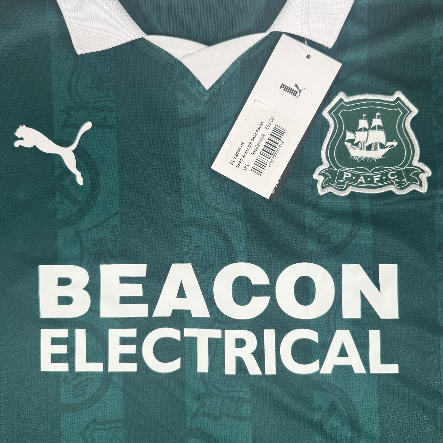 Plymouth Argyle 2025/2026 Home Shirt 3XL BNWT